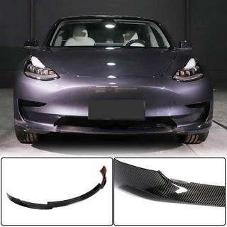 Frontlippe Stoßstange Lip V6 (2017-2023, Carbon) Tesla Model 3 2017- Foto 2