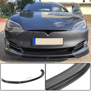 Frontstoßstangen Lippe Aufsatz (2016-2021, Carbon) Tesla Model S 2012– Foto 1