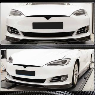 Frontstoßstangen Lippe Aufsatz (2016-2021, Carbon) Tesla Model S 2012– Foto 3