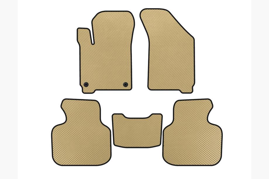 Dodge Journey 2008-2020 EVA Fußmatten (2011-2020, 7-Sitzer, Beige) Foto 1