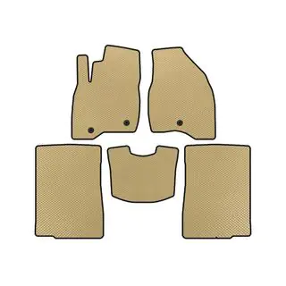 EVA Fußmatten (2015-2017, 2 Reihen, 7-Sitzer, Beige)