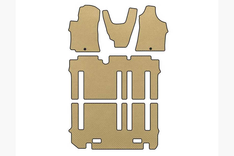 Hyundai H300, H1, Starex 2008-2020 EVA Fußmatten (kompletter Innenraum, Beige) Foto 1