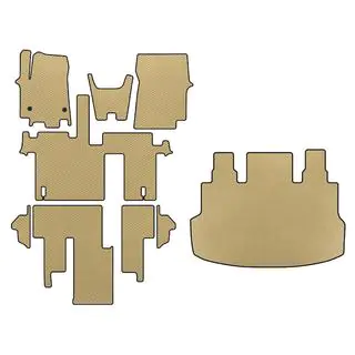 EVA Fußmatten (vollständiger Innenraum, 1+1, 5/9-Sitzer, Beige)