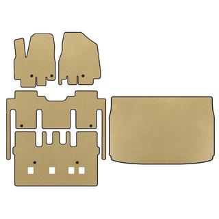 EVA Fußmatten (vollständiger Innenraum, 8-Sitzer, Beige)