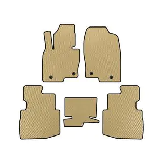 EVA Fußmatten (2 Reihen, 7-Sitzer, Beige)