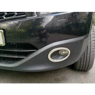 Nebelscheinwerfer Blenden nur aussen (2 Stk, Edelstahl) Nissan Qashqai 2010-2014 Foto 1