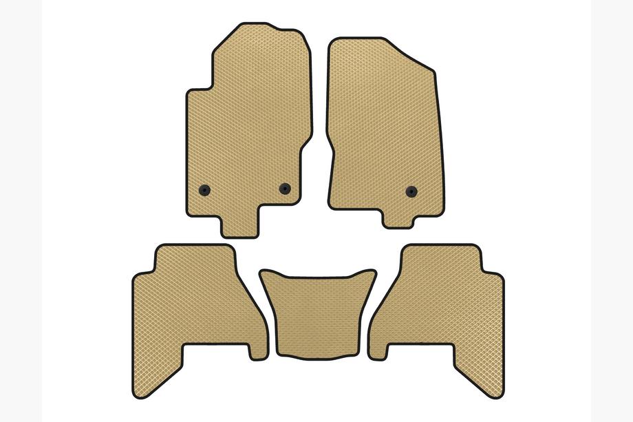 Nissan Pathfinder R51 2005-2014 EVA V2 Fußmatten (2 Reihen, Beige, 2010-2014) Foto 1
