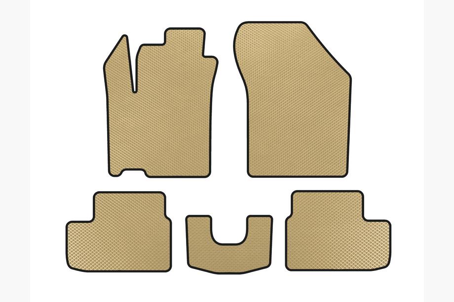 Opel Agila 2007-2015 EVA Fußmatten (HB, Beige) Image