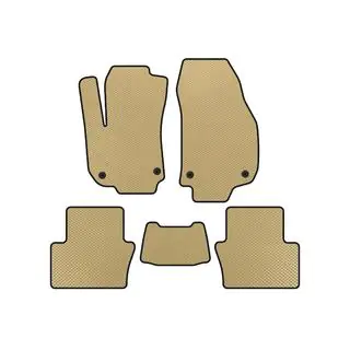 EVA Fußmatten (2 Reihen, Beige)