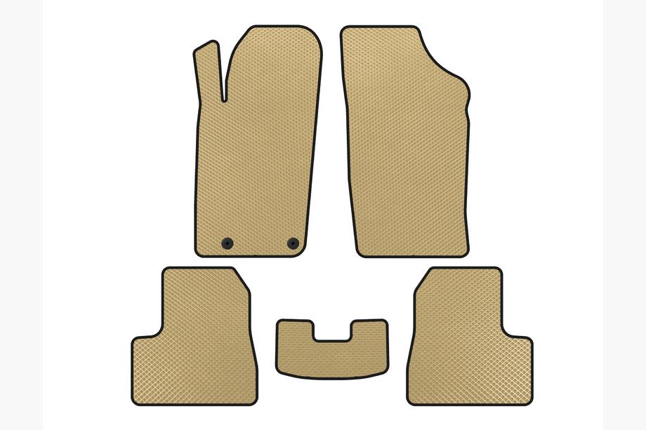 Peugeot 206 1998-2024 EVA Fußmatten (2009-2013, Beige) Image