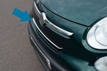 Fiat 500/500L 2013-2022 Chrom Kühlergrill Blenden (Popstar, Edelstahl) Foto 2