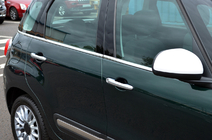 Fiat 500/500L 2013-2022 Fensterleisten Chrom (6 Stk, Edelstahl) Foto 1