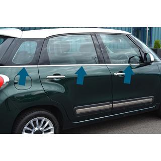 Fensterleisten Chrom (6 Stk, Edelstahl) Fiat 500/500L 2013-2022 Foto 2