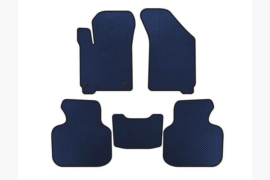 Dodge Journey 2008-2020 EVA Fußmatten (2011-2020, 7-Sitzer, Blau) Image
