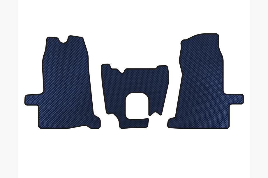 Ford Transit 2000–2014 EVA Fußmatten (2000-2006, 1+1, Schaltgetriebe, Blau) Image