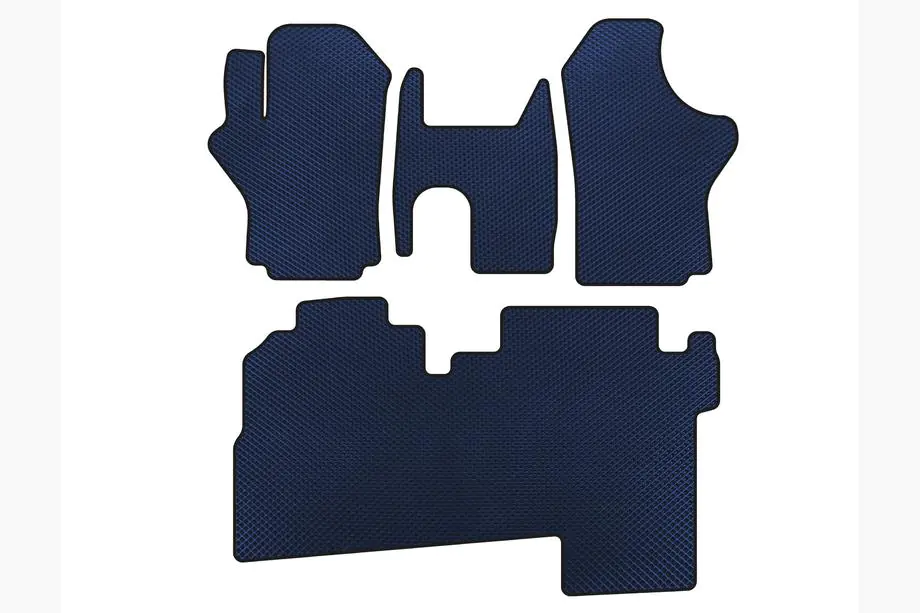 Hyundai H200, H1, Starex 1998-2007 EVA Fußmatten (2004-2007, 2 Reihen, 8-Sitzer, Blau) Image