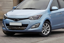 Hyundai I-20 2012-2014 Zierleisten für Kühlergrill (2 Stk, Edelstahl) Foto 1