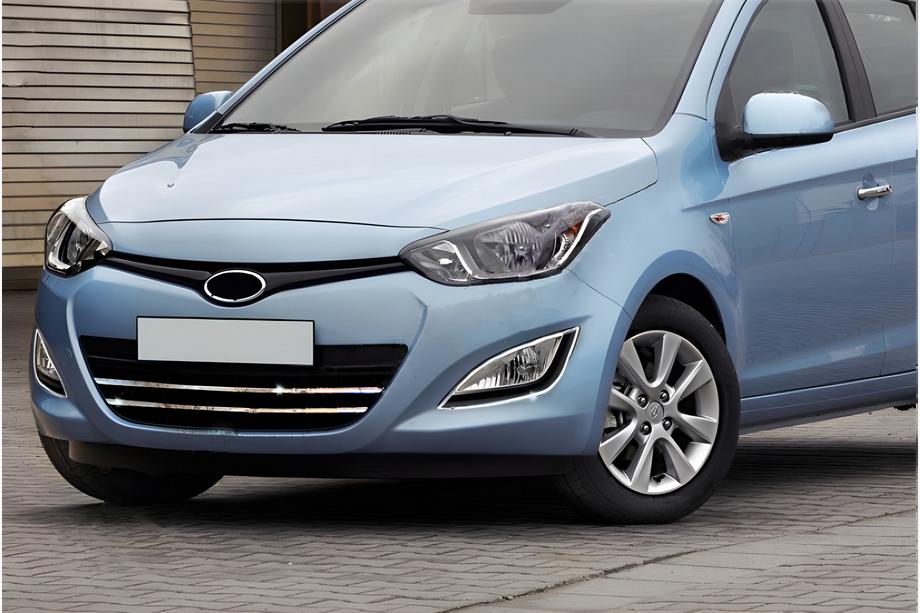 Hyundai I-20 2012-2014 Zierleisten für Kühlergrill (2 Stk, Edelstahl) Image