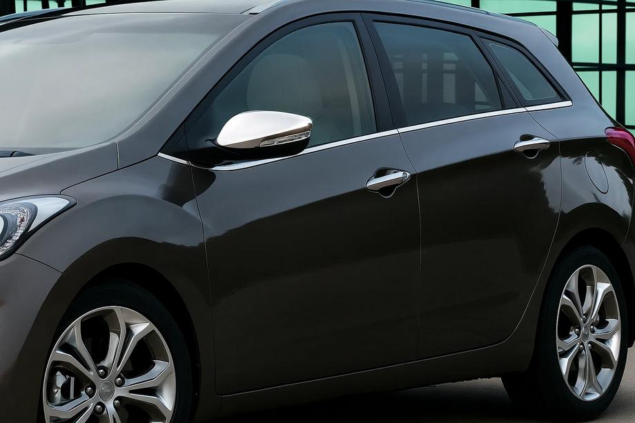 Hyundai I-30 2012-2017 Spiegelabdeckungen mit Aussparung für Blinker (2 Stk) Carmos - Türkischer Edelstahl Foto 1