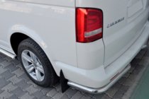 Volkswagen T5 Caravelle 2004-2010 Hintere Eckschutzrohre AK003 (2 Stk., Edelstahl) Foto 1