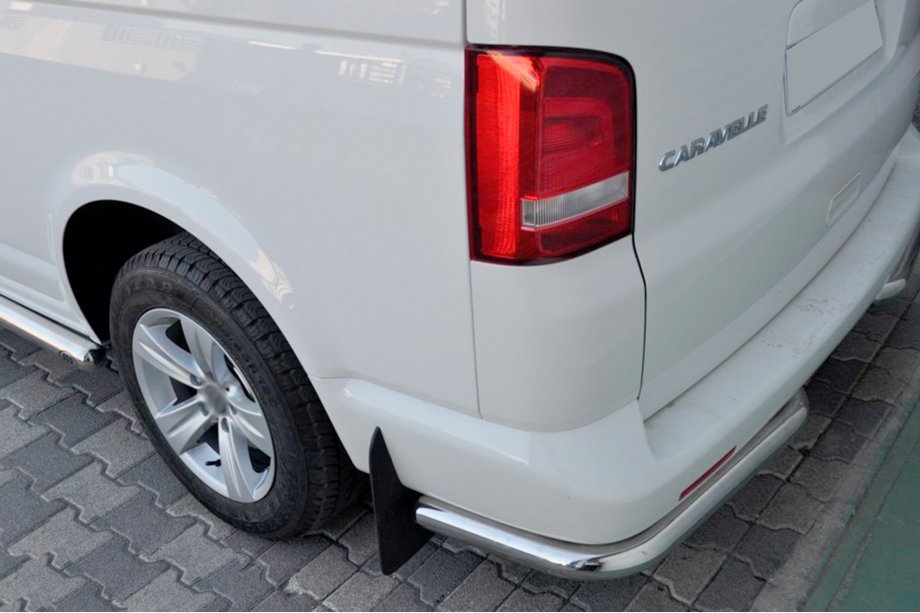 Volkswagen T5 Caravelle 2004-2010 Hintere Eckschutzrohre AK003 (2 Stk., Edelstahl) Image