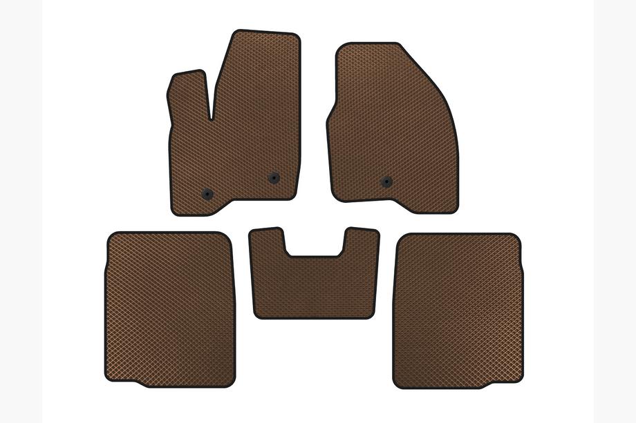 Ford Explorer 2011-2019 EVA Fußmatten (2 Reihen, 2011-2015, Braun) Image