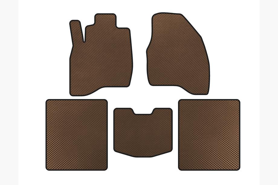 Ford Explorer 2011-2019 EVA Fußmatten (2015-2019, 5-Sitzer, Braun) Foto 1