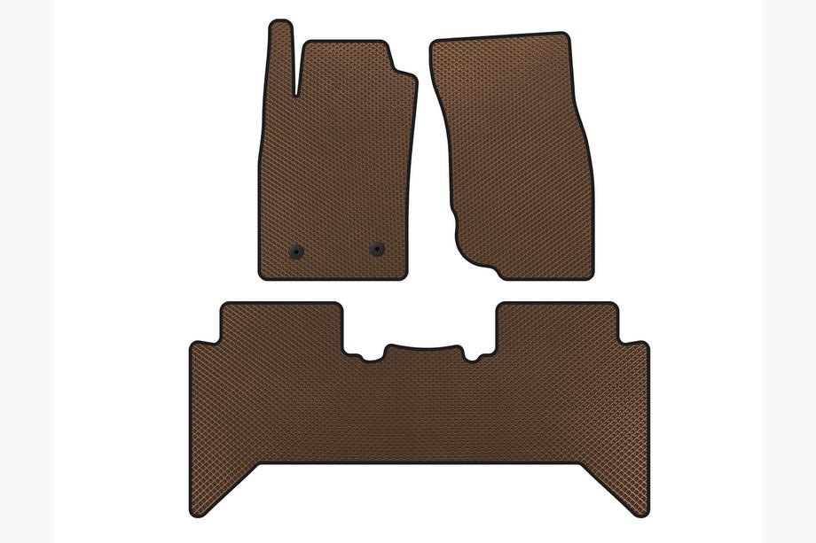 Toyota Hilux 2006-2015 EVA Fußmatten V2 (Braun) Foto 1