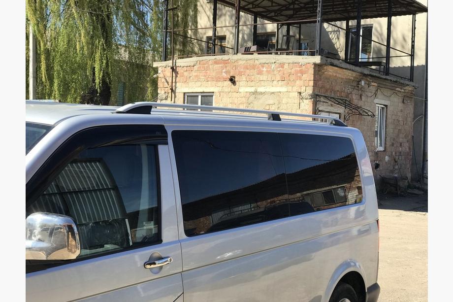 Volkswagen T5 Caravelle 2004-2010 Dachreling CROWN (grau matt) Kurzer Radstand Foto 10