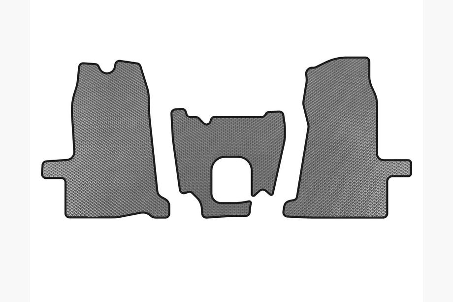 Ford Transit 2000–2014 EVA Fußmatten (2000-2006, 1+1, Schaltgetriebe, Grau) Image