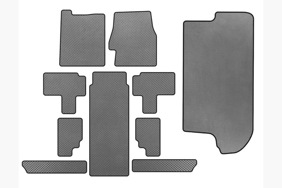 Kia Carnival 2002-2013 EVA Fußmatten (Komplettset, Grau) Image