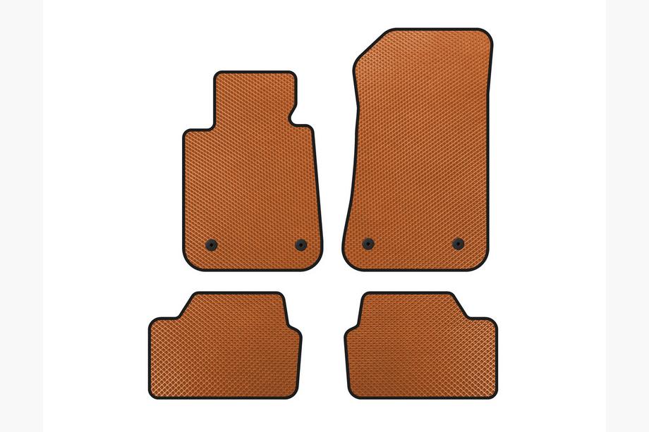BMW 1 Series E81/E82/E87/E88 2004-2011 EVA Fußmatten (Orange) Image