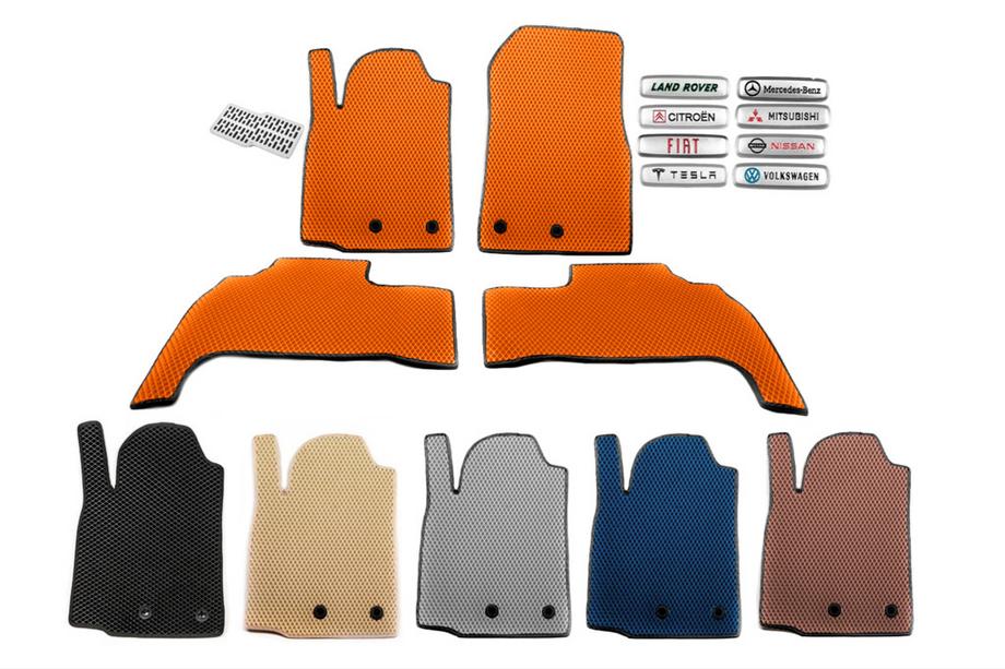 Mazda 2 2007-2014 EVA Fußmatten (Orange) Image