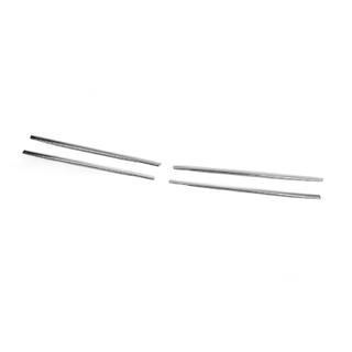 Schmale Kühlergrill Blenden Chrom (4 Stk, Edelstahl) Volkswagen Golf 5 2003-2009 Foto 3