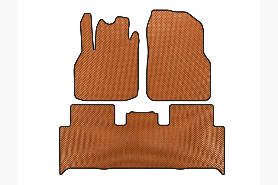 Renault Scenic/Grand 2003-2009 EVA Fußmatten (2 Reihen, Orange) Image