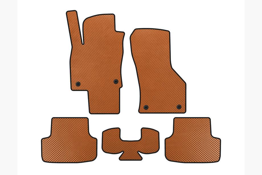 Seat Leon 2013-2020 EVA Fußmatten (Orange) Image