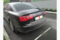 Audi A6 C7 2011-2017 Kofferraumleiste Edelstahl Foto 7