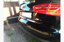 Audi A6 C7 2011-2017 Kofferraumleiste Edelstahl OmsaLine - Italienischer Edelstahl Foto 2