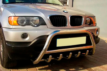 BMW X5 E53 1999–2006 Frontbügel WT003 (Edelstahl) 50mm Foto 2