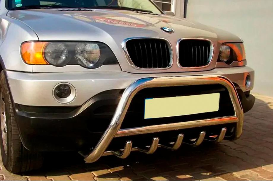 BMW X5 E53 1999–2006 Frontbügel WT003 (Edelstahl) Foto 2