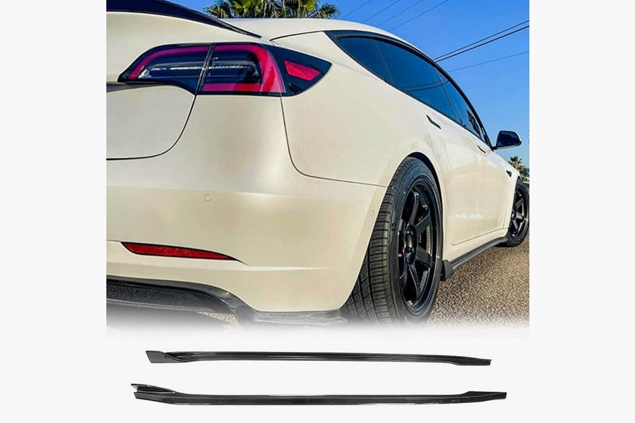Tesla Model 3 2017- Carbon Einstiegsleisten V2 (2016-2022) Foto 1