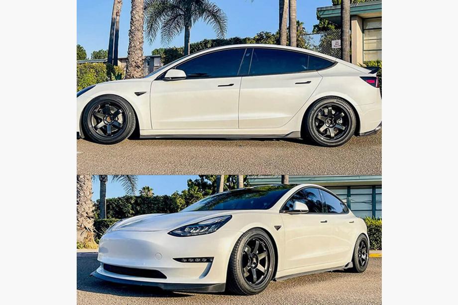 Tesla Model 3 2017- Carbon Einstiegsleisten V2 (2016-2022) Foto 2