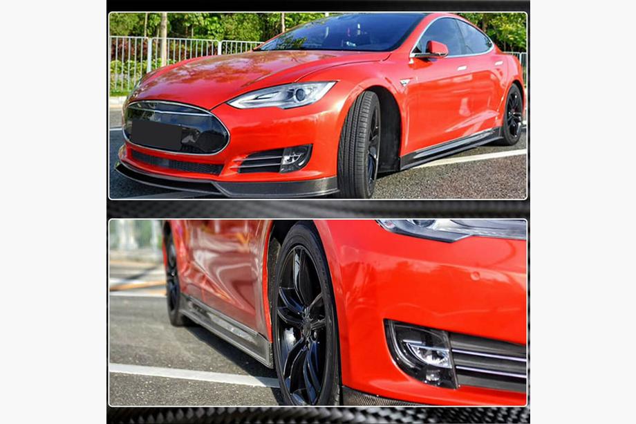 Tesla Model S 2012– Einstiegsleisten V1 (2014-2021, Carbon) Foto 3
