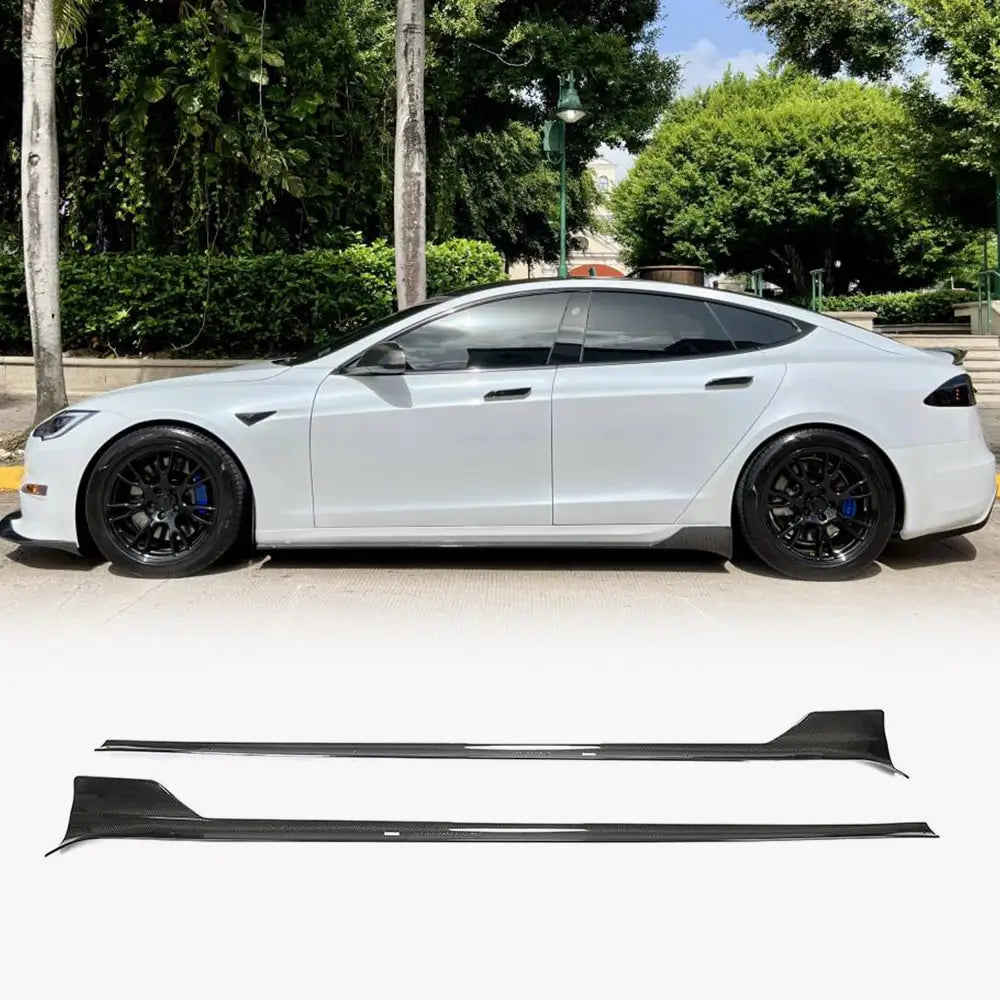 Einstiegsleisten (2021+, Carbon) Tesla Model S 2012– Foto 1