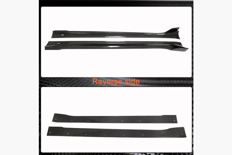 Tesla Model Y 2020- Schwellerabdeckungen V1 (2020-2025, Carbon) Foto 6
