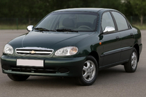 Chevrolet Lanos 1998–2017 Spiegelabdeckungen Edelstahl Foto 1
