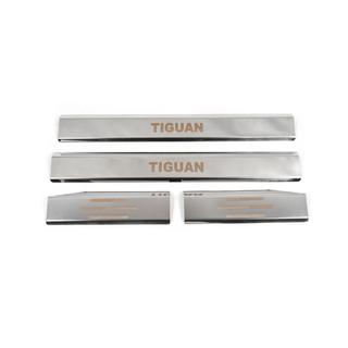 Einstiegsleisten Edelstahl Carmos (4 Stk.) Volkswagen Tiguan 2007-2016 Foto 2