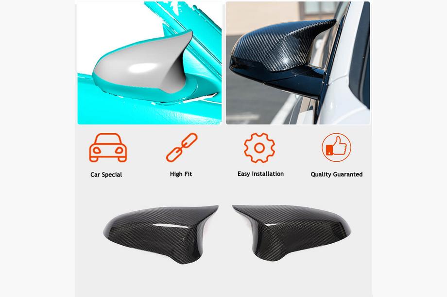 BMW 3 Series F30/F31 2012-2019 Spiegelkappen Trockencarbon V2 (für M3) Foto 2