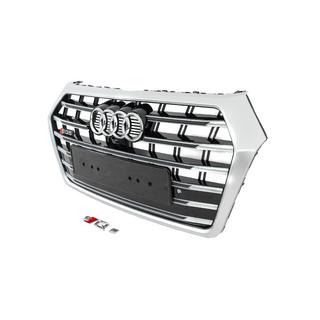 Frontgrill SQ-Style (2017-2020, schwarz mit Chrom) Foto 2