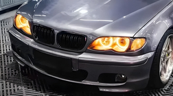 BMW 3 Series E46 1998-2006 Nieren M-Look DPT (für Coupe 2003-2006, Schwarz Glanz) Foto 1